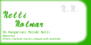nelli molnar business card